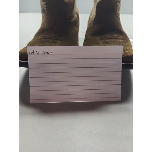 Ariat Men\'s Sport Patriot Sand Storm Camo American Flag Boots Sz 6 Square Toe